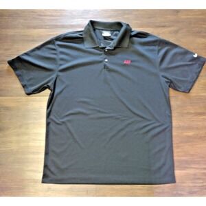 Nike Golf Polo Dri-Fit Mens Size XL Black Short Sleeve With Yogi Bear On Sleeve